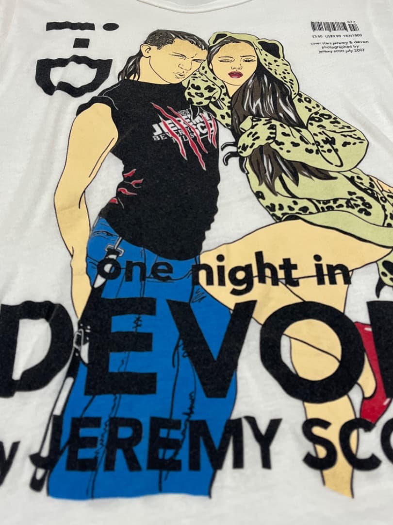 レア JEREMY SCOTT ジェレミースコット i-D DEVON Tシャツ