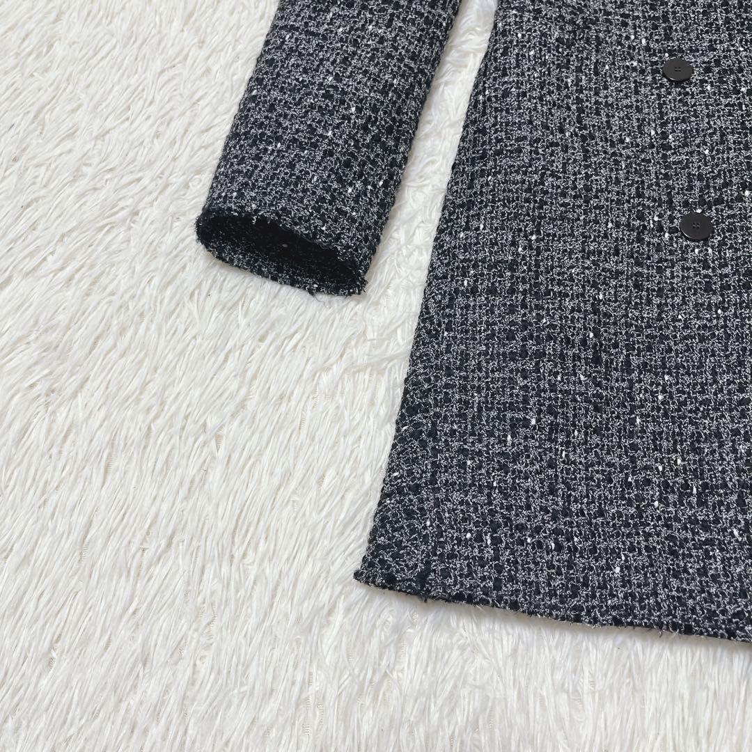 Theory チェスターコート　ツイード　ダブルブレスト