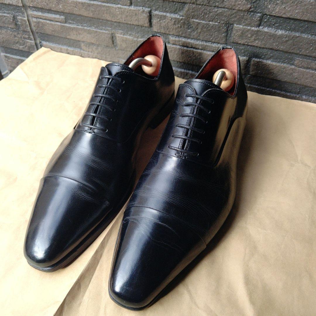 美品 ✨️ MAGNANNI 内羽根 ストレートチップ 41 黒