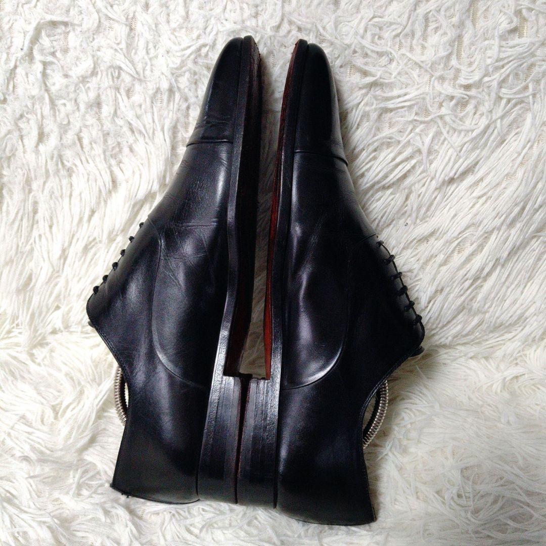 美品 ✨️ MAGNANNI 内羽根 ストレートチップ 41 黒