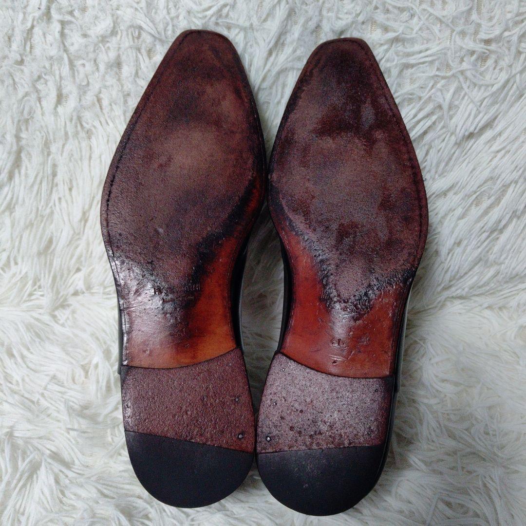 美品 ✨️ MAGNANNI 内羽根 ストレートチップ 41 黒