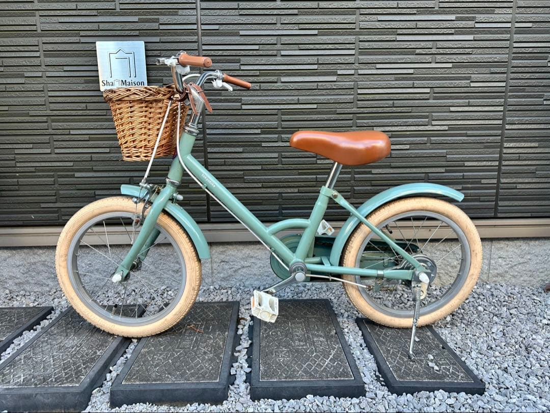 little tokyobike ブルージェイド 前カゴ&補助輪付き