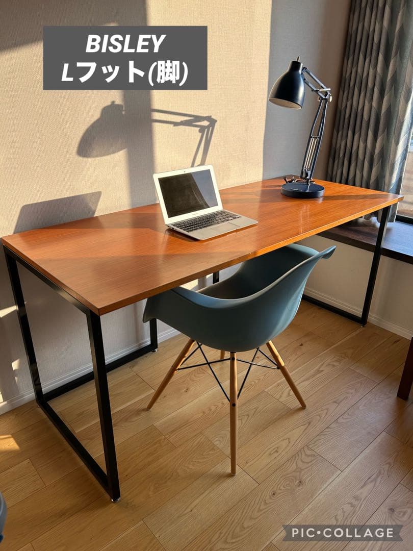 【BISLEY】ビスレー デスク用脚 (Lフット600) スチール ブラック