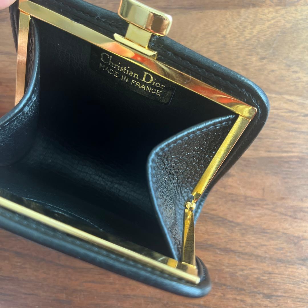 Christian Diorケースがま口ブラック