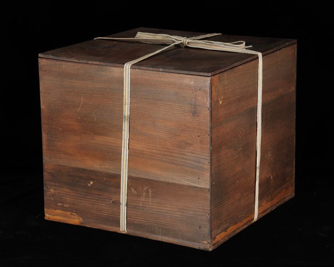 京焼 唐草文 大花瓶 共箱付 在銘 作家物 高さ29cm 飾壺 古美術 骨董品