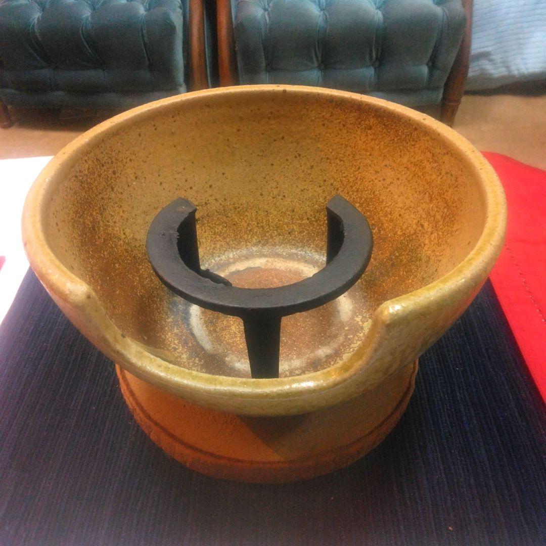 茶道具　風呂釜 五徳 セット　水指　茶道用語集本