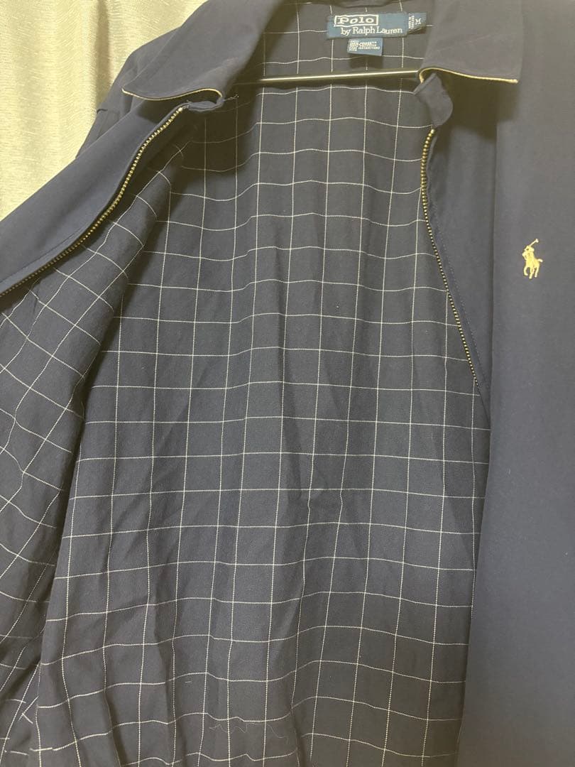 【美品】ポロバイラルフローレン　スウィングトップ　ネイビー　Mサイズ　短丈