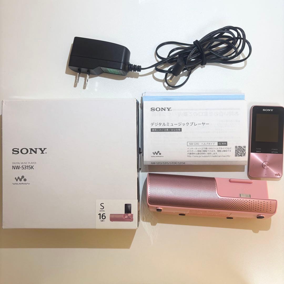 SONY NW-S315K ウォークマン　デジタルオーディオプレーヤー ピンク