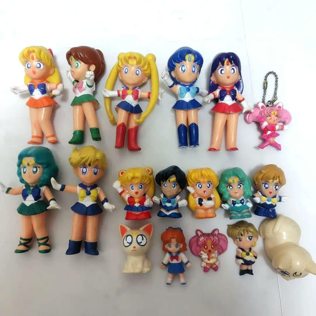 セーラームーン ソフビフィギュア 指人形 キーホルダー マグネット