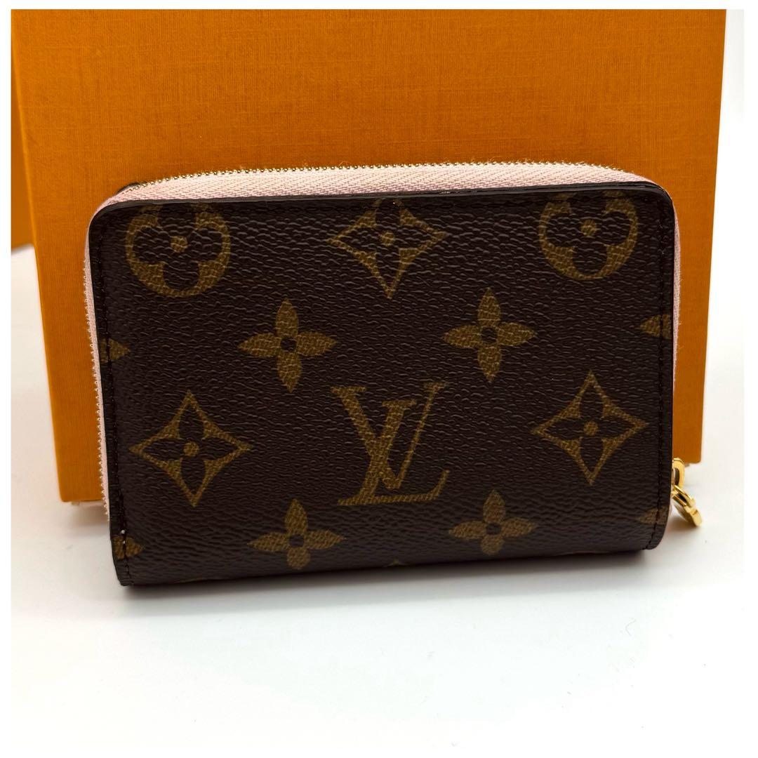 ルイヴィトン モノグラム ポルトフォイユルー 折り財布 ローズバレリーヌ ピンク