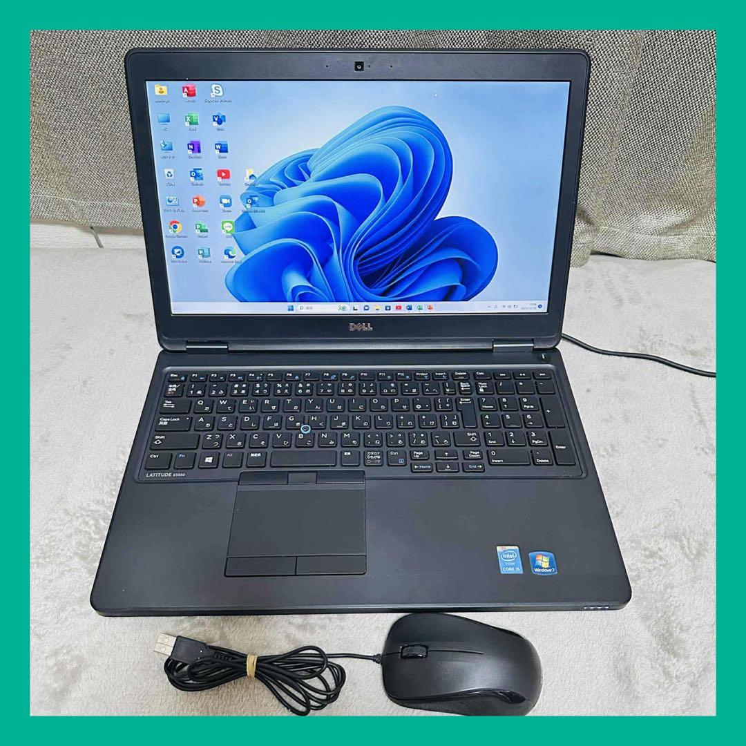 S141 Dellノートパソコン i5メモリ8G高速Windows11オフィス付