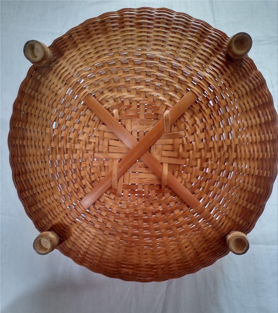 手付き竹籠　古道具・骨董・アンティーク