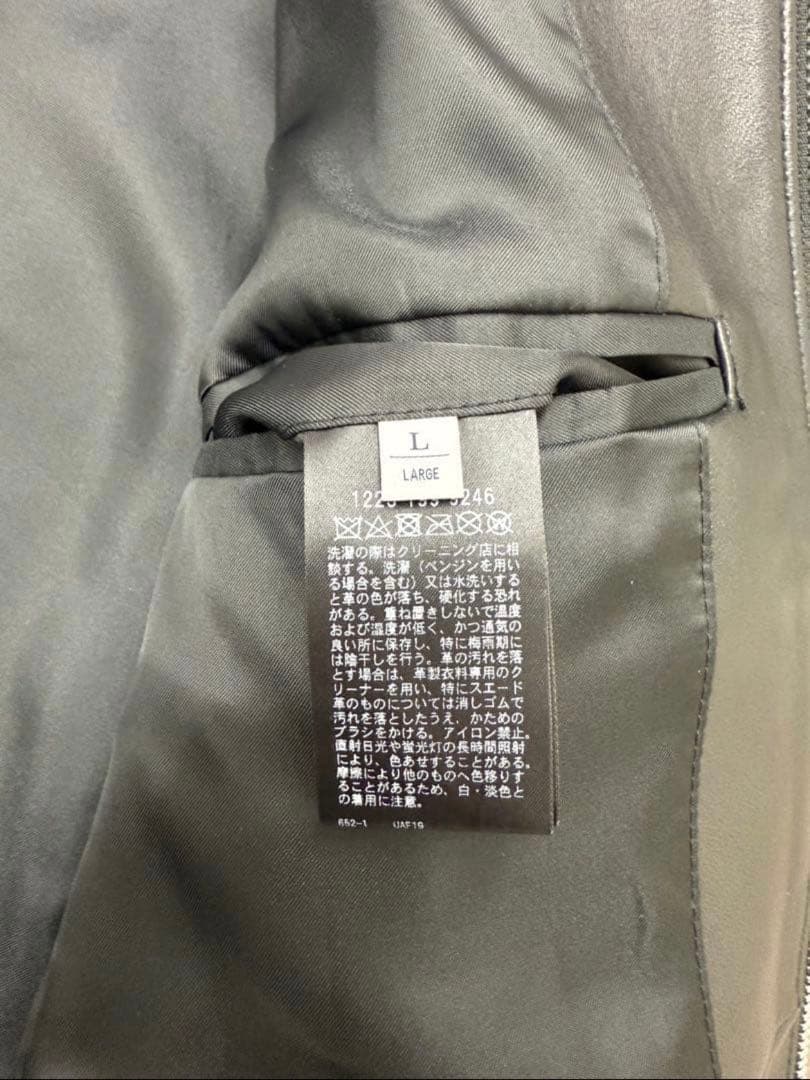 【WEB限定】シープ シングル ライダースジャケット Lサイズ