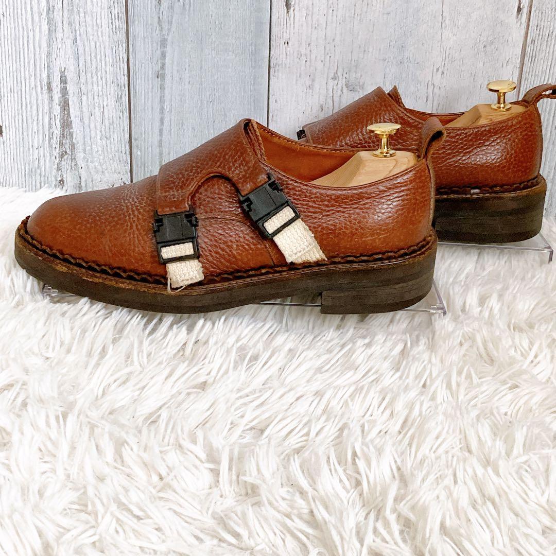 【希少】Hender Scheme ダブルモンク　ビブラムソール　シボ革