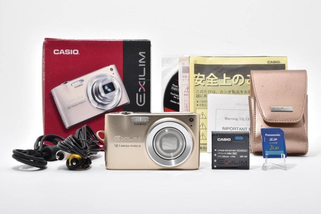 極美品 カシオ　CASIO EXILIM EX-Z400 ゴールド ＃A316