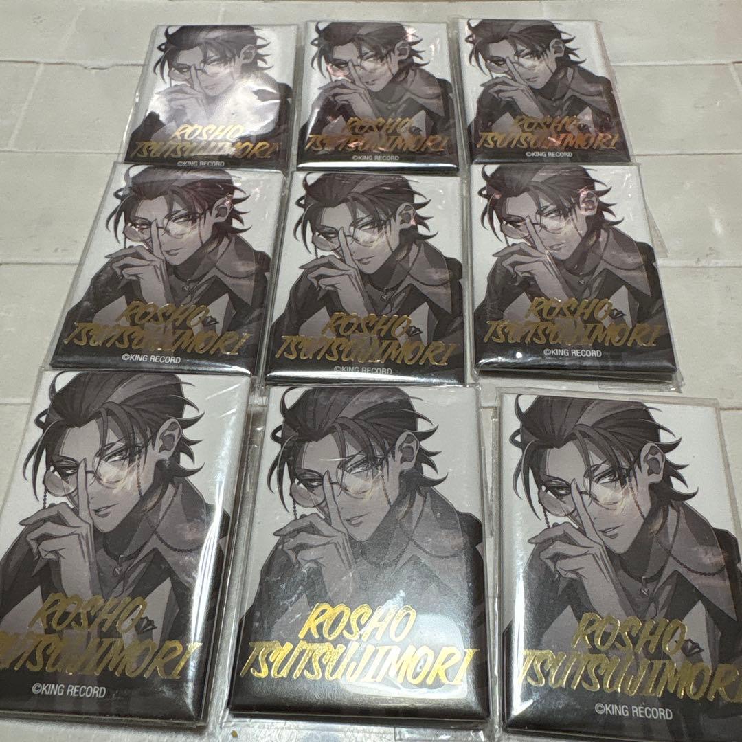 ヒプノシスマイク 缶バッジ　スクエア　メタリック　ヒプマイ　オオサカ　躑躅森盧笙