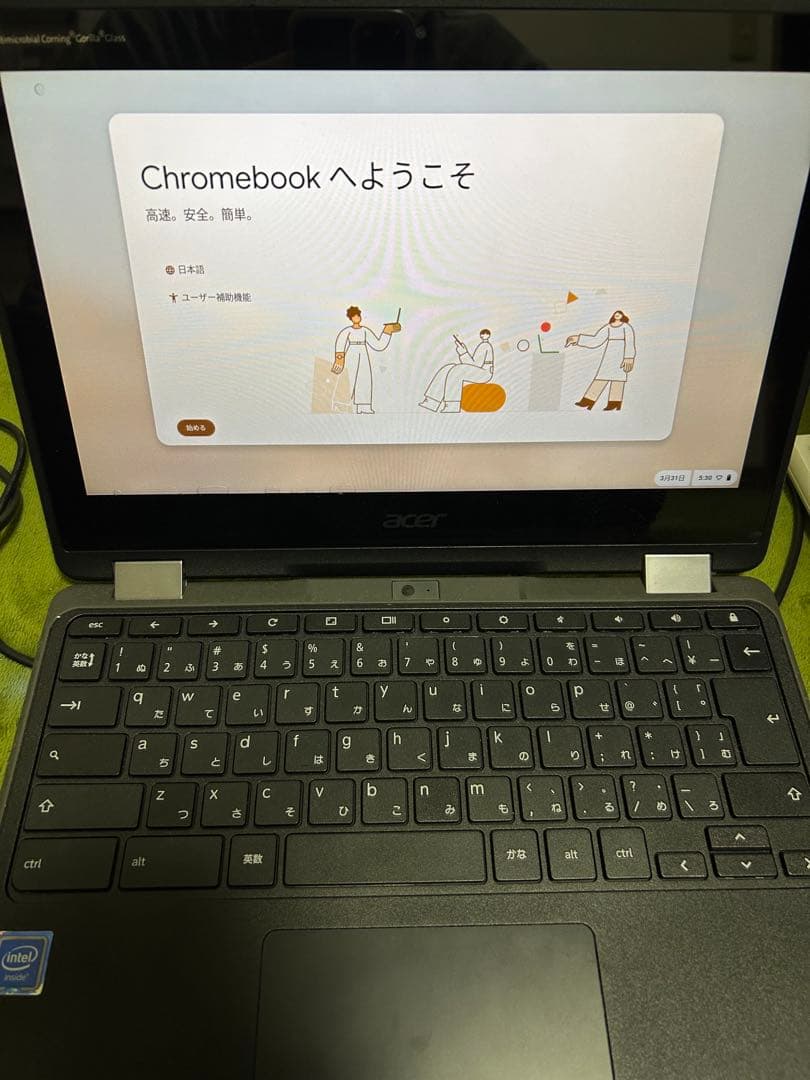 acer Chromebook 本体 ブラック
