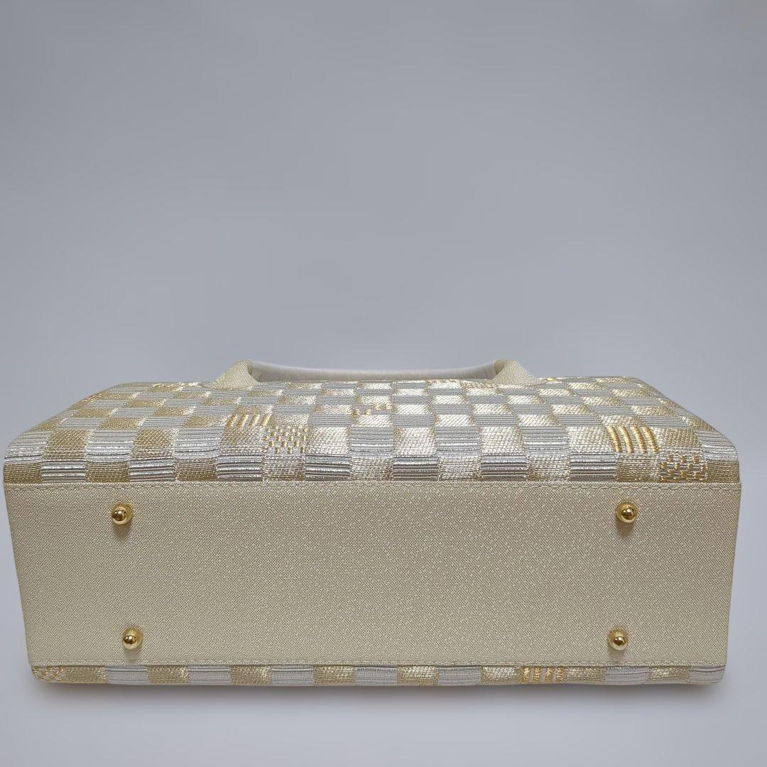 和装バッグ　利休バック　青費バック　バッグ　市松柄　市松　衿秀　和想庵