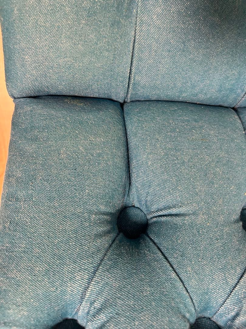 Phoya様　Terrace_co-vo ターコイズ ボタン留めソファ