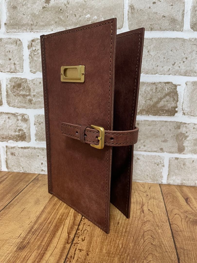 【A-2】レザーファイル(レギュラーサイズ) 紙モノ収納　コラージュ収納