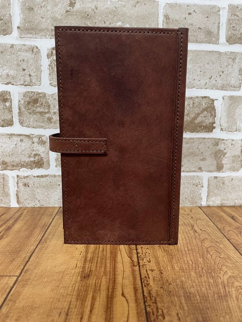 【A-2】レザーファイル(レギュラーサイズ) 紙モノ収納　コラージュ収納