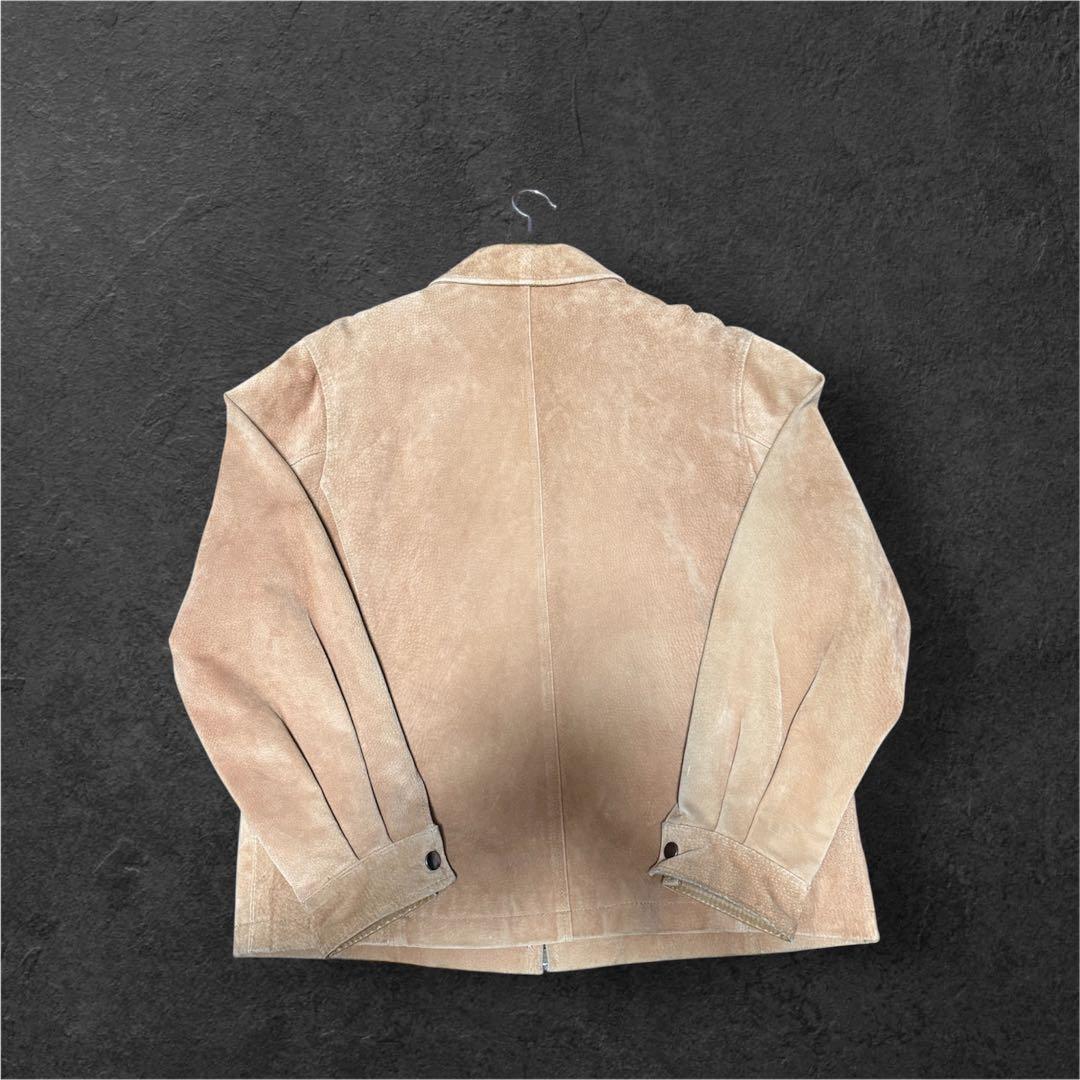 Chaps Ralph Lauren ベージュ スウェードライダースジャケット