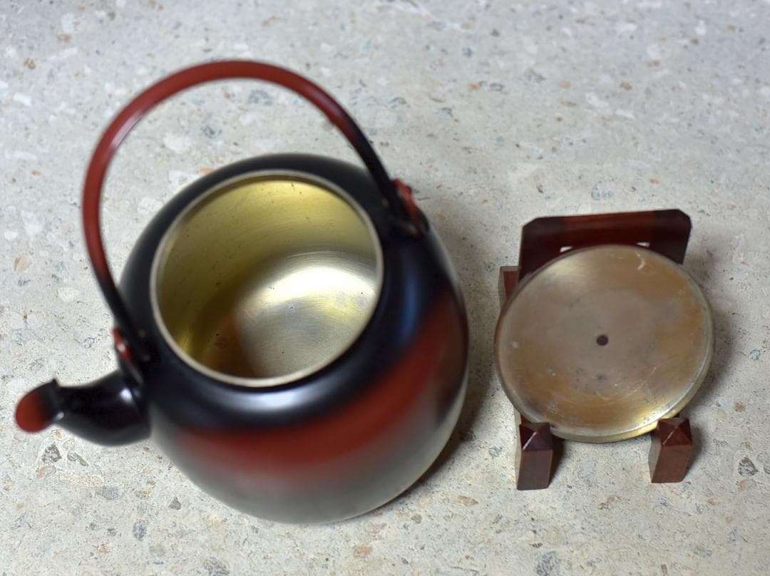 腰黒水次　水指【極上品】　銅製品　お茶道具