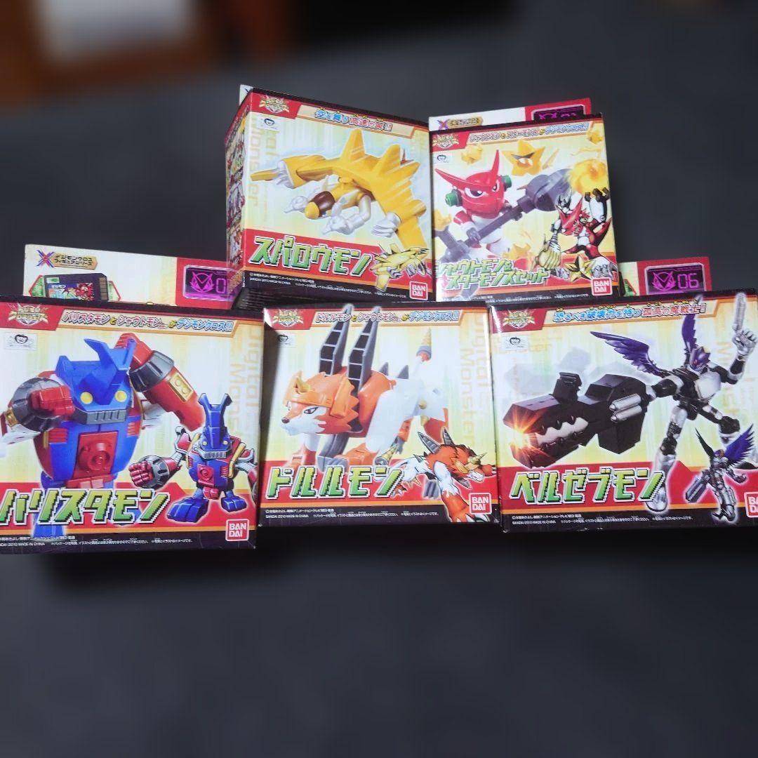 デジモンクロスウォーズ　シャウトモン等　フィギュア