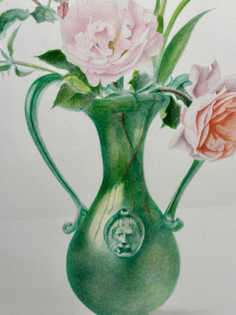 #山口健智「花」 リトグラフ 額装品 限定版86/100