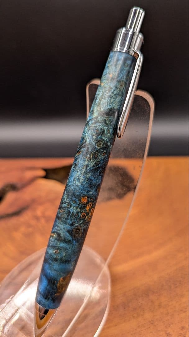 585スタビライズドウッドバーチバール　木軸シャーペン　ボールペン