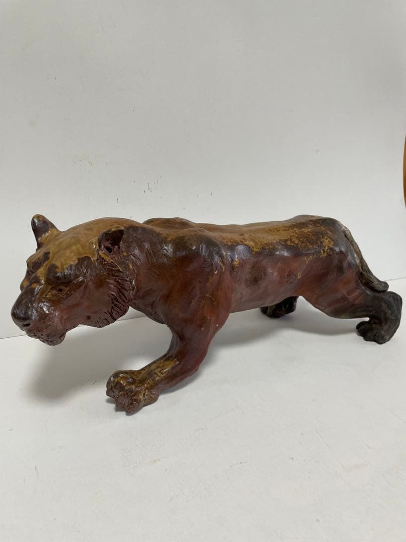 【柴岡一海】備前焼　虎　縁起物　干支　置物　飾り物