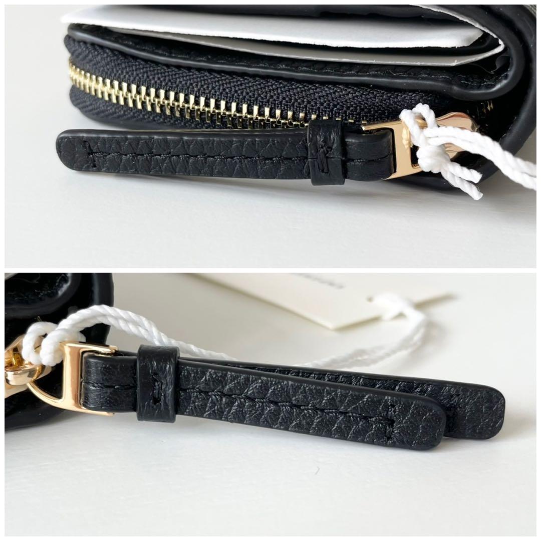 【新品】TORY BURCH 新作 ティア THEA 二つ折り財布 黒 本革