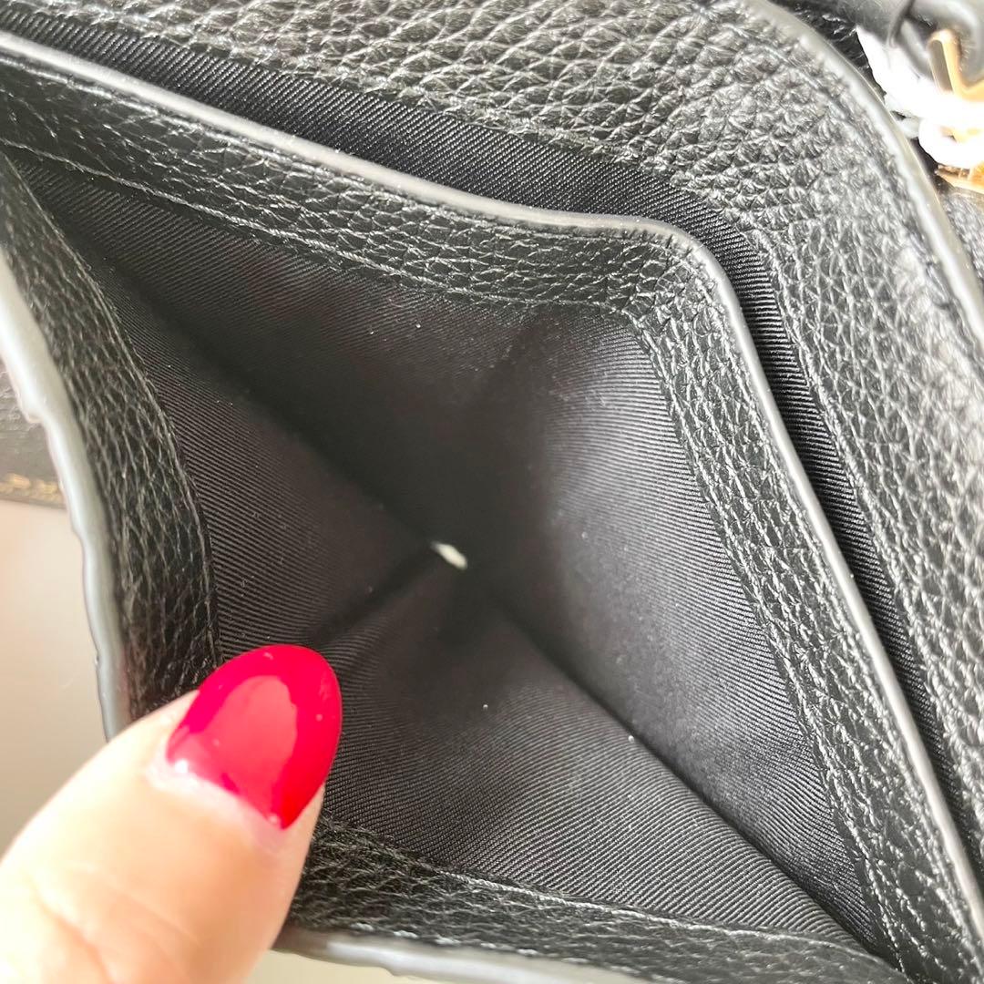 【新品】TORY BURCH 新作 ティア THEA 二つ折り財布 黒 本革