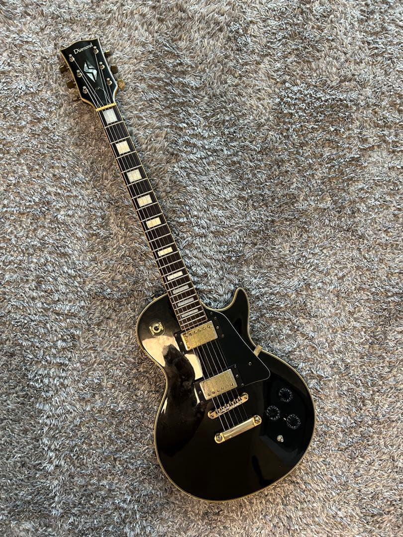 【安値】diamond レスポールスタイル エレキギター ブラック
