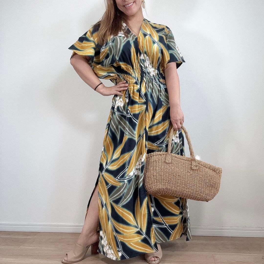 リメイク　本染　浴衣　オリジナル　ワンピ　ハンドメイド　ロング　コーマ