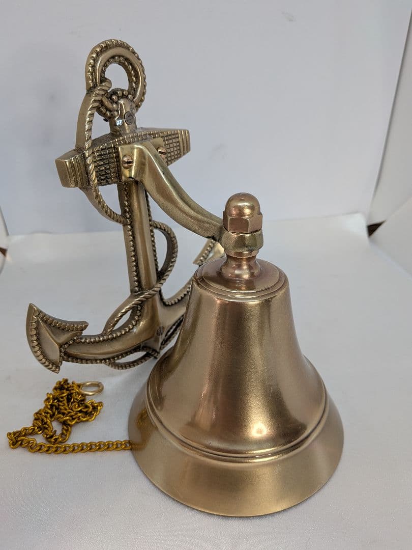 ☆b747、大きいイカリベル（中） 鐘　真鍮　シップベル