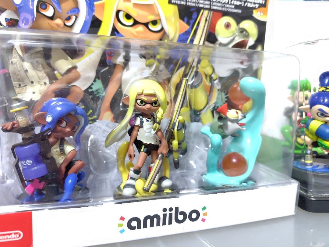 【箱有】レア物スプラトゥーン amiibo ガール　イカ　オレンジ　ネオピンク
