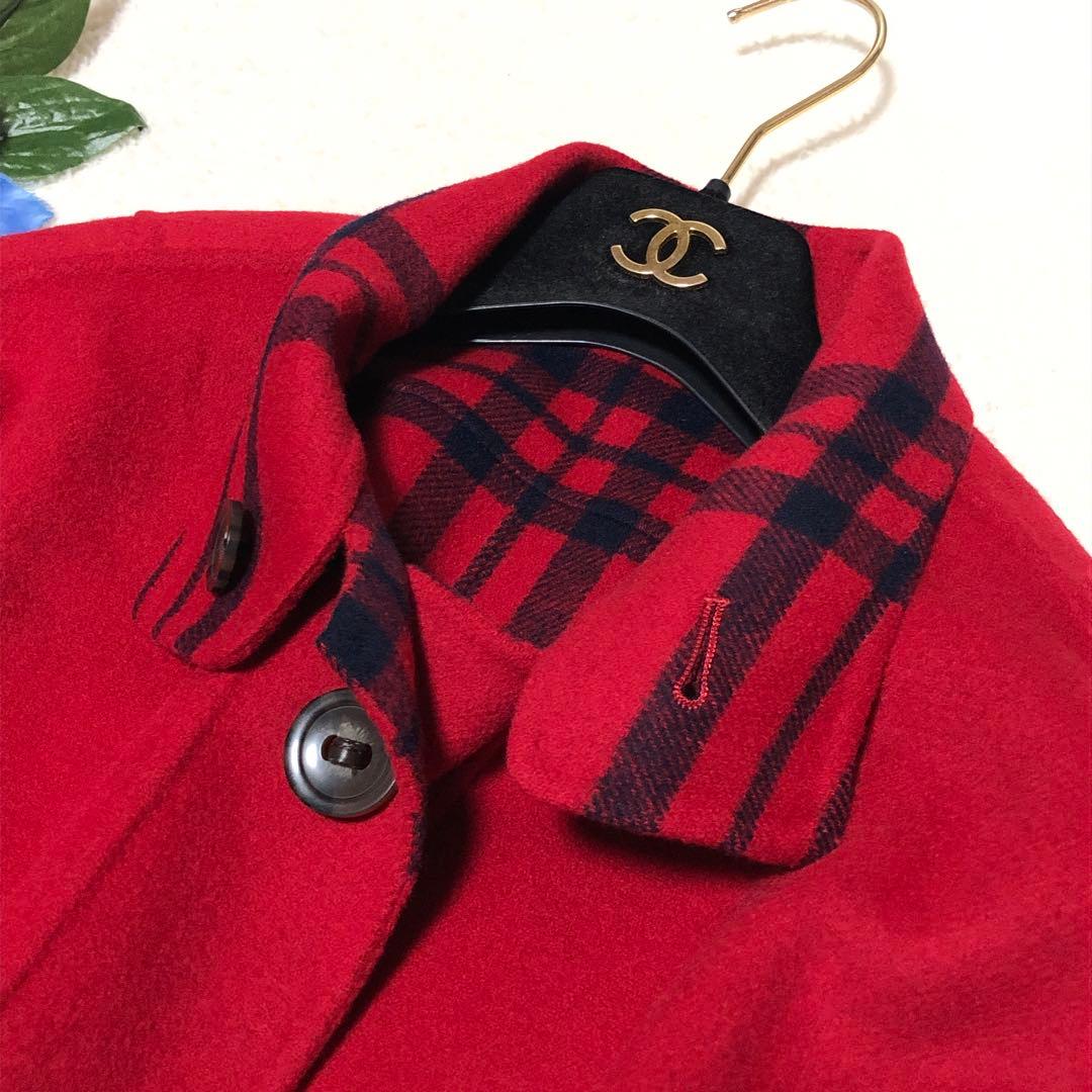 未使用級　マリナリナルディ　ステンカラーコート　リバーシブル　クチートアマーノ