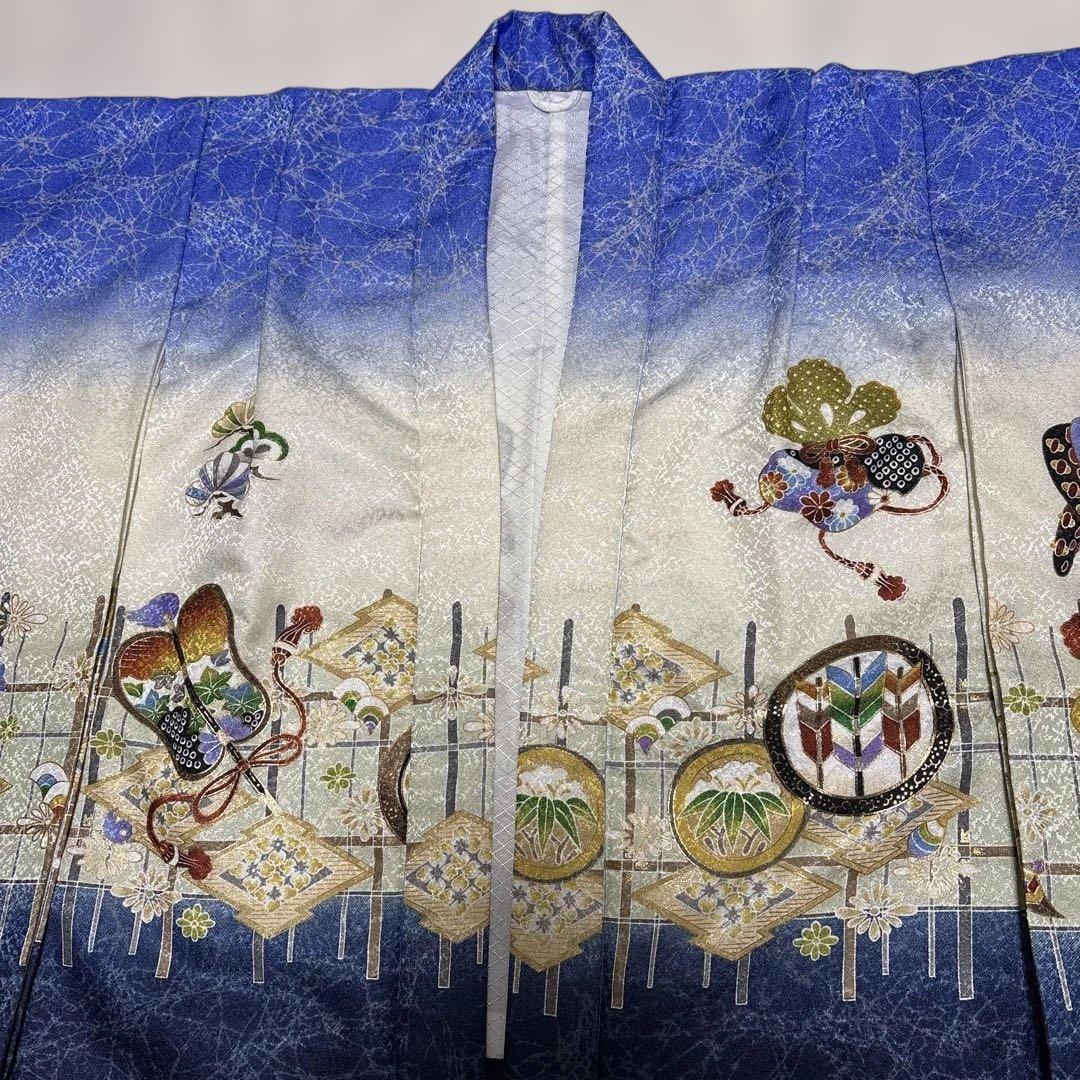 a☆です　羽織袴フルセット　男の子用　　七五三　5歳　簡単　着物