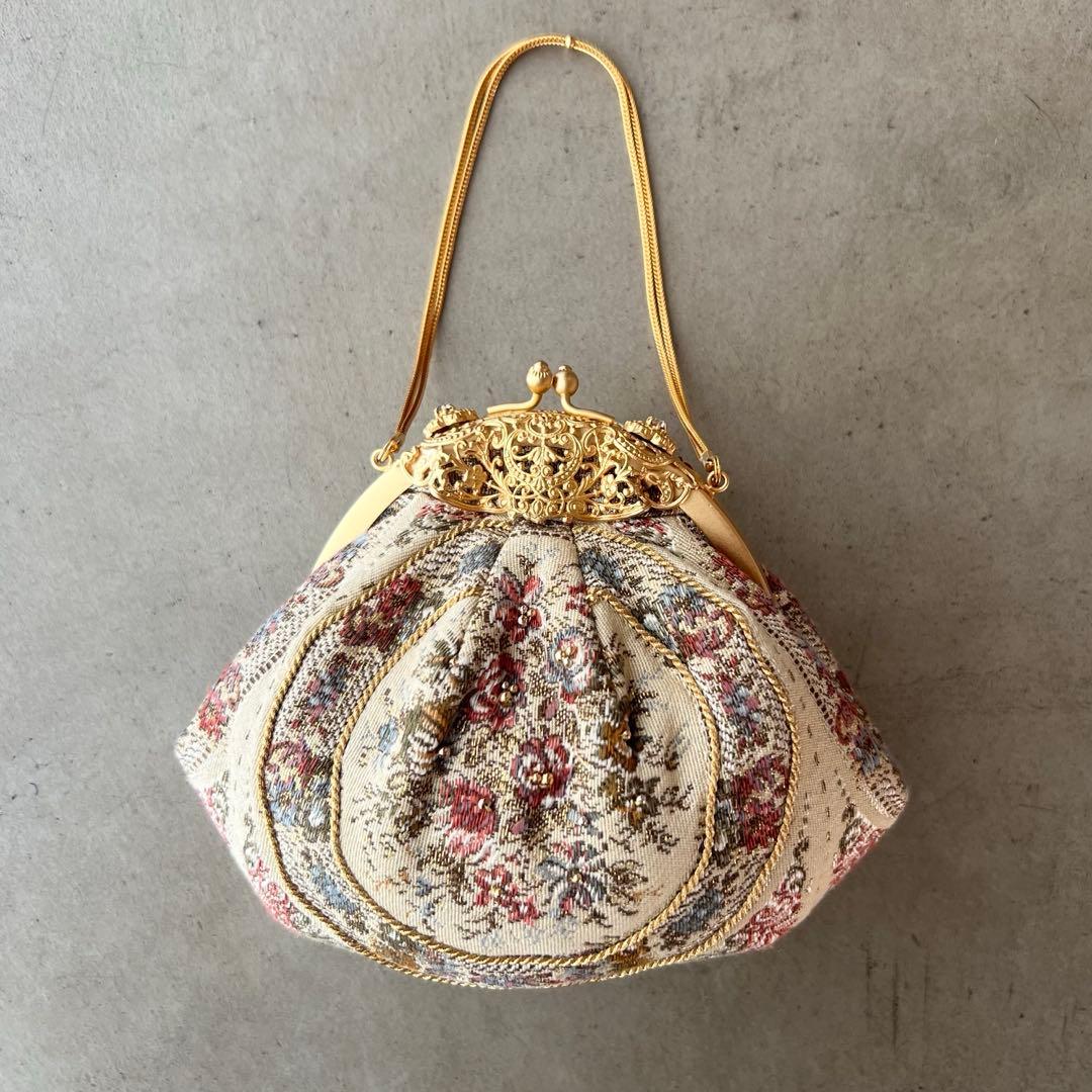 【和装バッグ】ハンドバッグ　パーティーバッグ　がま口