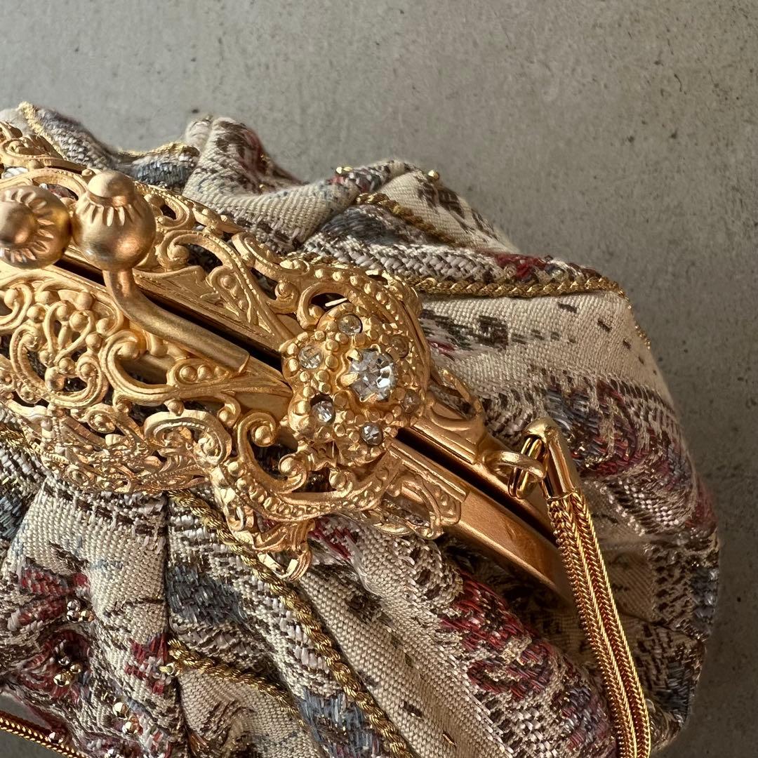 【和装バッグ】ハンドバッグ　パーティーバッグ　がま口