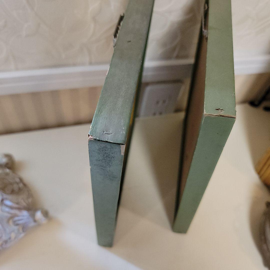 アメリカンアンティーク　額入りアート　壁掛けプリント額