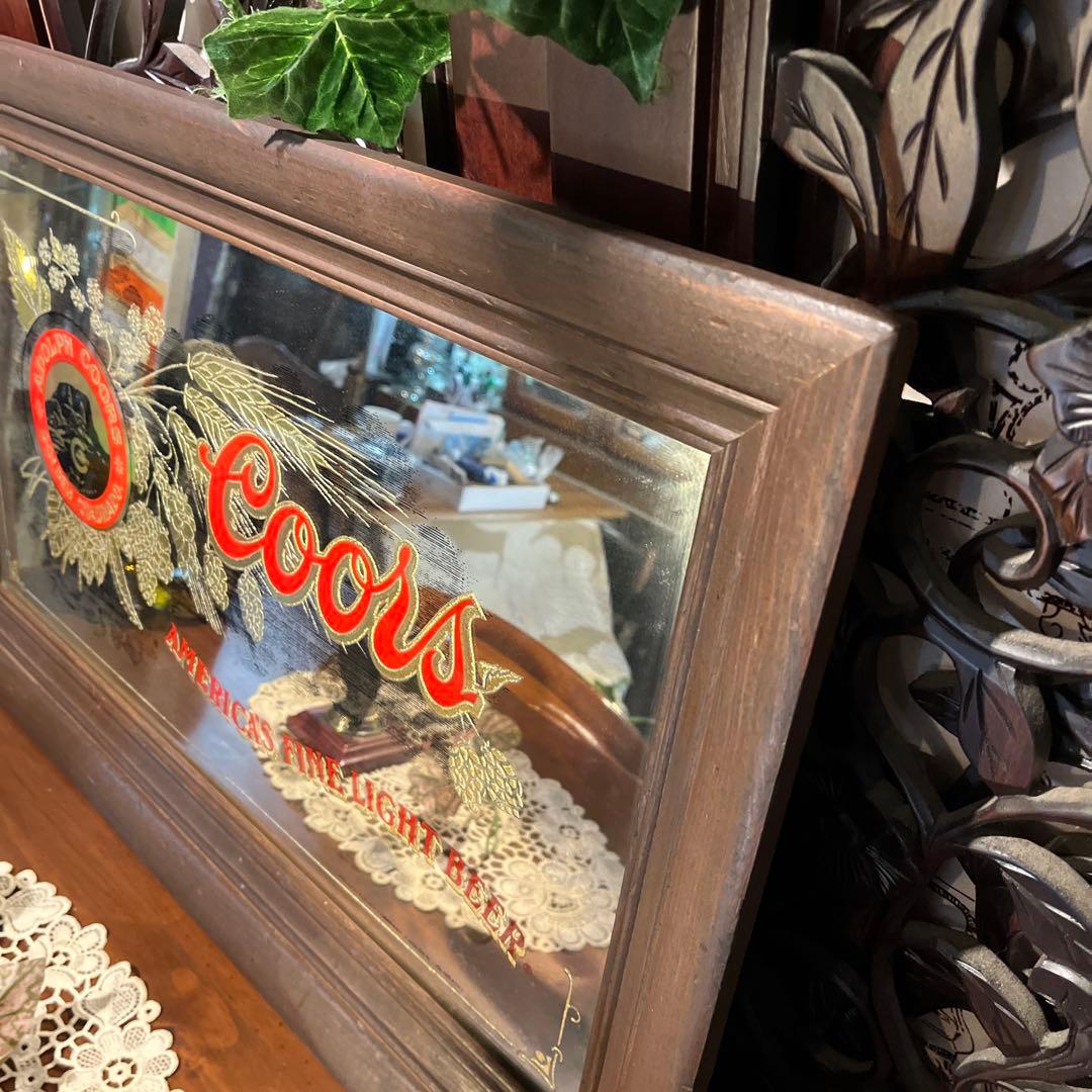 アメリカン雑貨　ビンテージパブミラー coors ビール