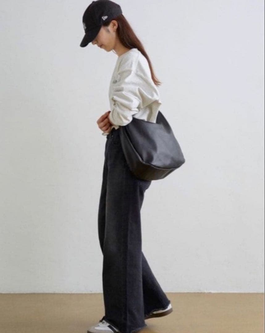 美品　russet ソフトレザーラウンドビッグショルダーバック