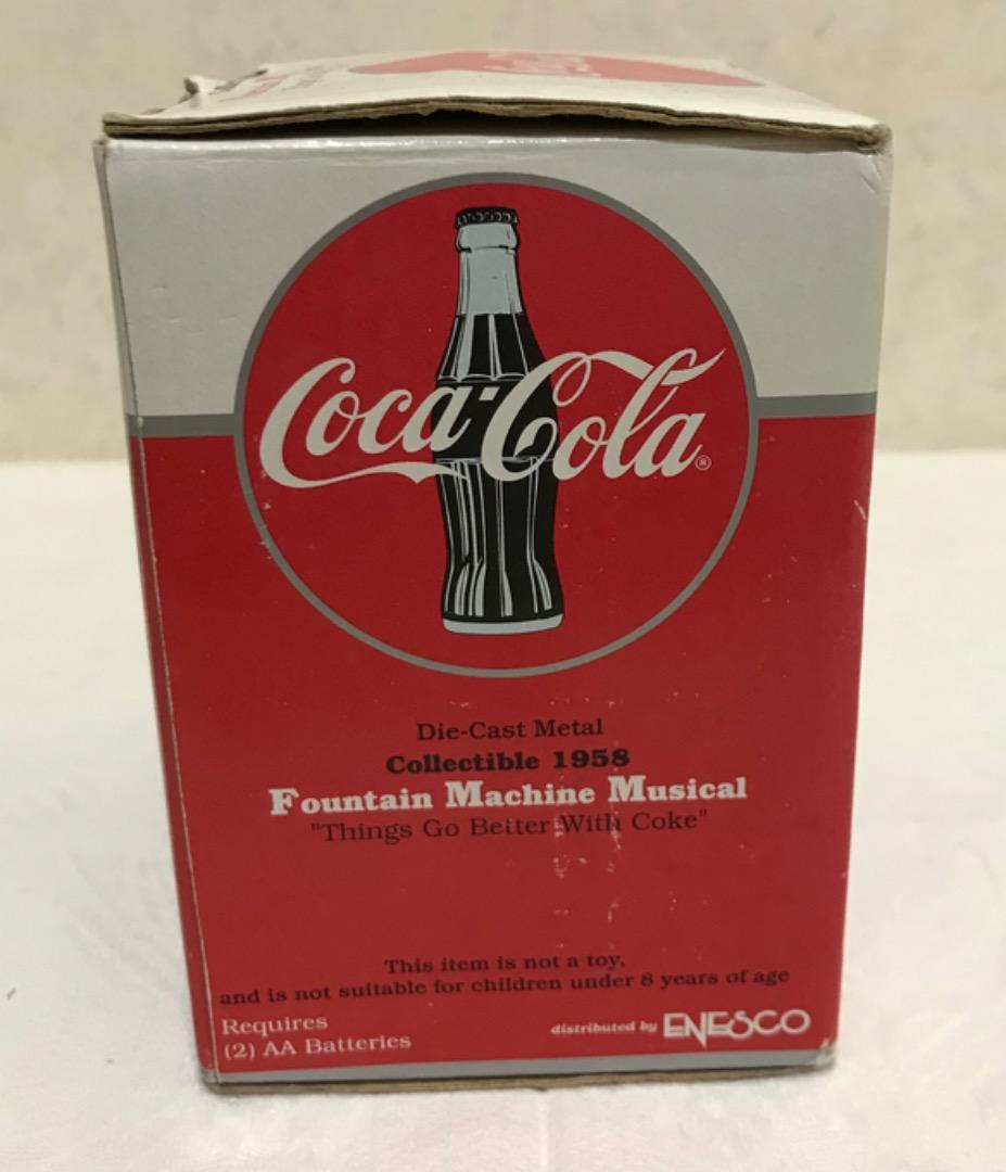 コカコーラ 1958 ファウンテンマシン ミュージカル エネスコ　箱・証明書付