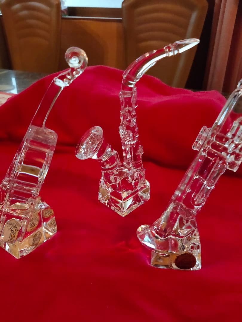 フランス製クリスタル工芸品楽器