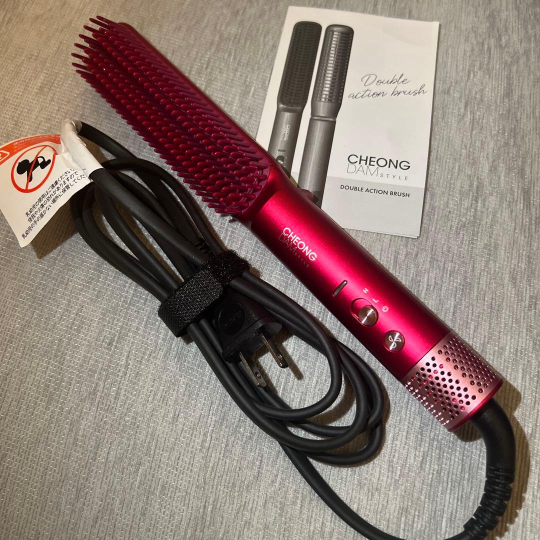 【美品】チョンダムスタイル　 ダブルアクションブラシ マゼンダピンク