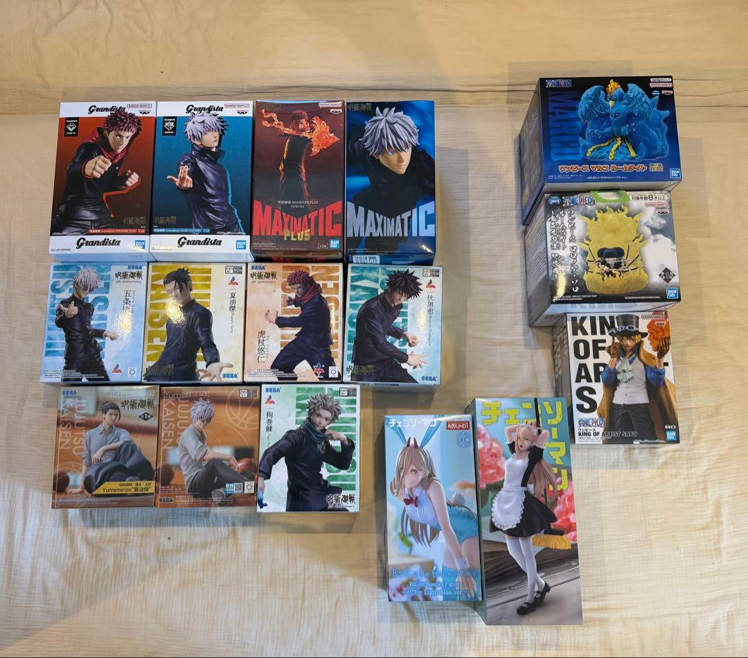 呪術廻戦　ワンピースなど フィギュアセット 未開封