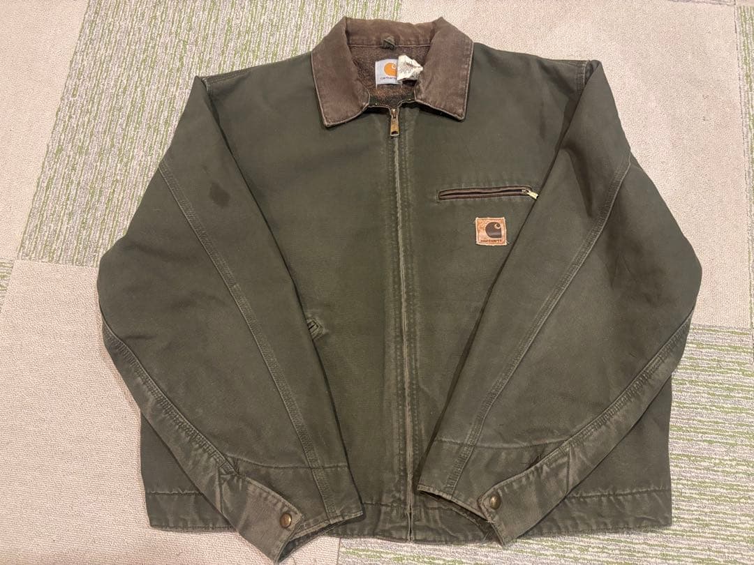 90s Carhartt J97 MOS 2XL デトロイトジャケット モス