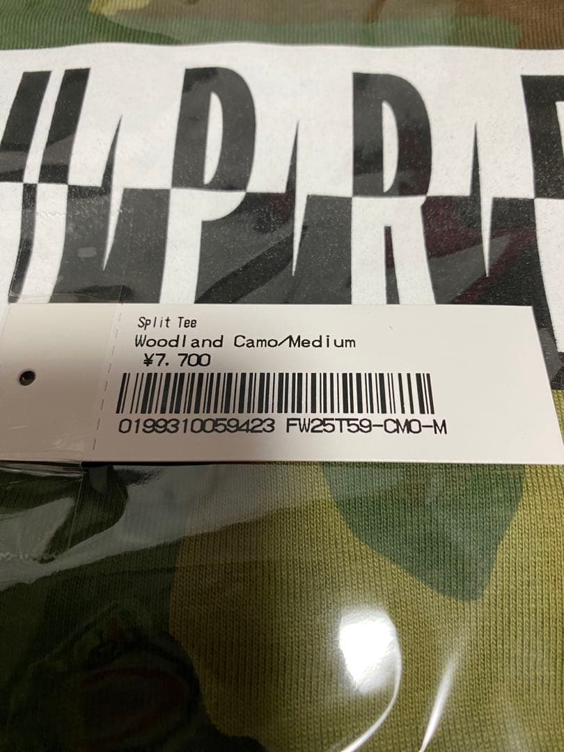 supreme 25fw Split Tee Camo Mサイズ